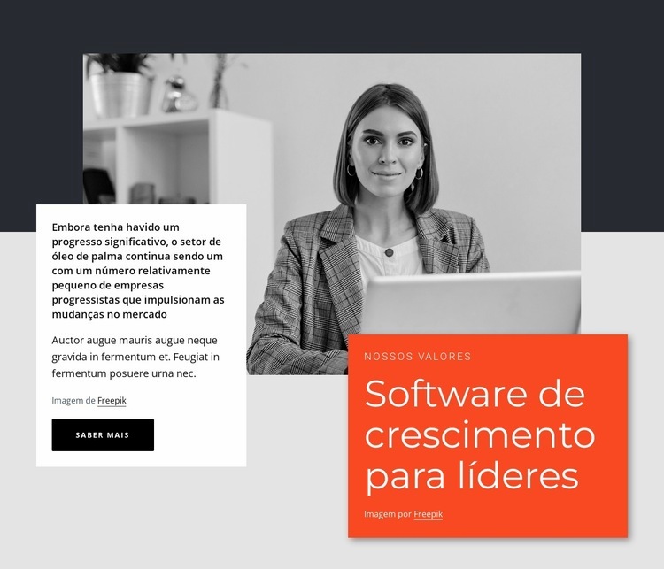 Líderes de software de crescimentoEditar Modelos de construtor de sites