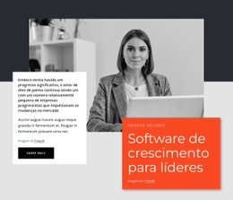 Líderes De Software De CrescimentoEditar - Modelo De Inicialização De Uma Página