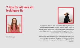 7 Tips För Att Leva Ett Lyckligare Liv - Personlig Mall