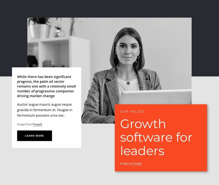 Growth software leadersEdit Website Mockup