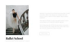 Responsive HTML For Ballet And Dance School