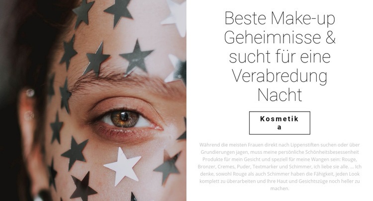 Bestes Make-up HTML5-Vorlage