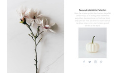 Naturdetails – Website-Design-Vorlage