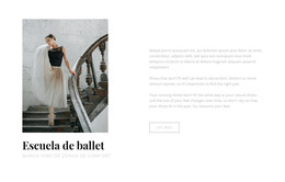 Aterrizaje HTML Para Escuela De Ballet Y Danza