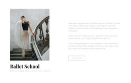 Free Design Template For Ballet And Dance School