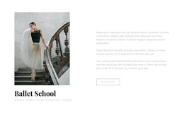 Ballet And Dance School - Free HTML5 Template