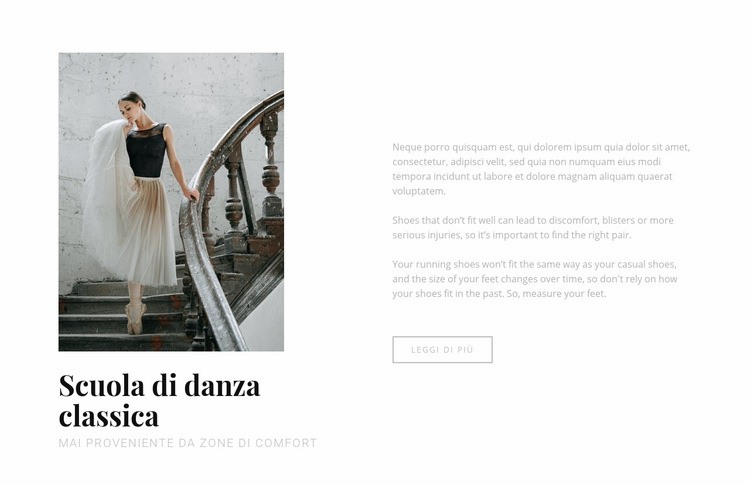 Scuola di danza e balletto Modelli di Website Builder