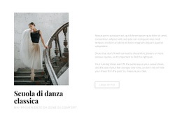 Scuola Di Danza E Balletto - Design Del Sito Web Scaricabile Gratuitamente