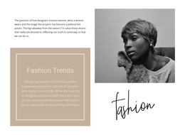 Office Clothing Trends - Free Download One Page Template