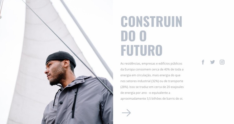 Construindo cidades juntos Design do site