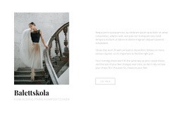 Responsiv HTML För Balett- Och Dansskola