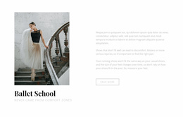 Ballet And Dance School - Bootstrap Variations Details