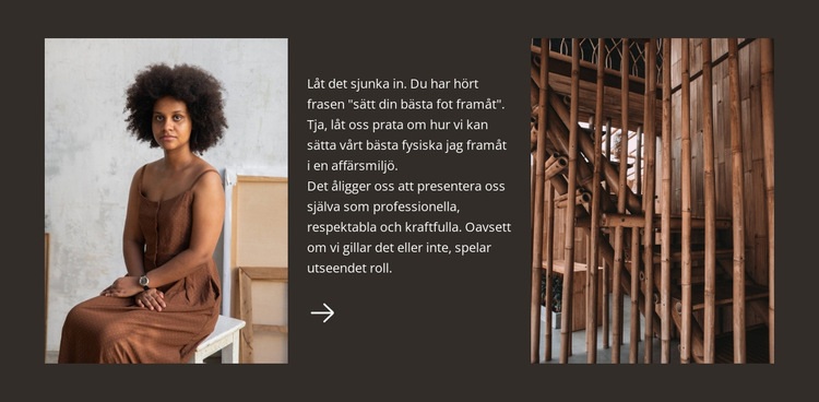 Skönhetsfoto med text HTML-mall