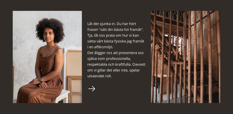 Skönhetsfoto med text Webbplats mall