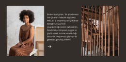 Metinli Güzellik Fotoğrafı Tek Sayfalı Web Sitesi