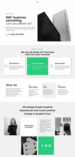 New Consulting Services - HTML Template Builder