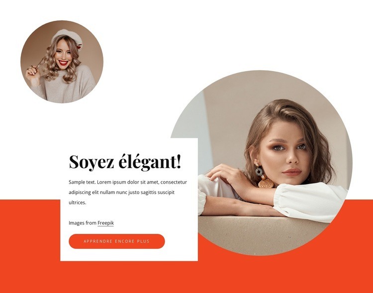 Soyez élégant Modèle HTML5