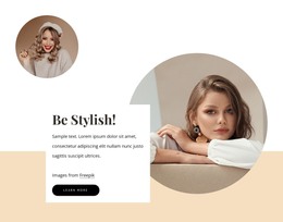 HTML Page For Be Stylish