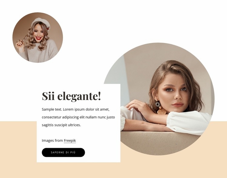 Sii elegante Progettazione di siti web