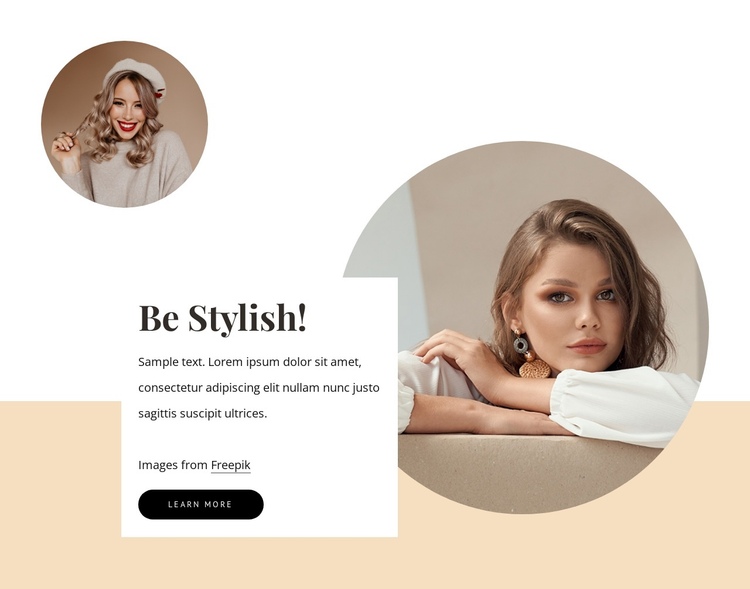 Be stylish One Page Template