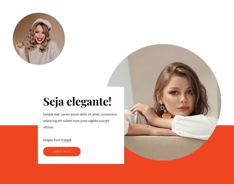 Seja elegante Landing Page