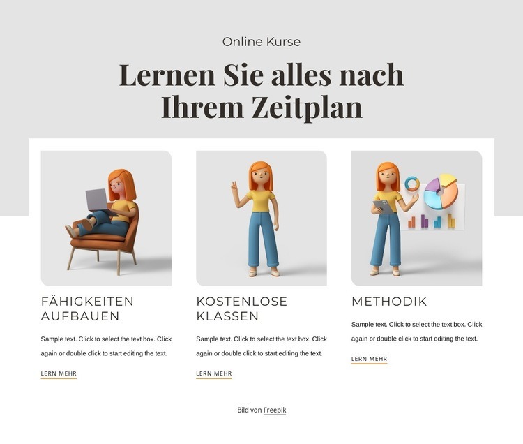 Alles lernen Website design