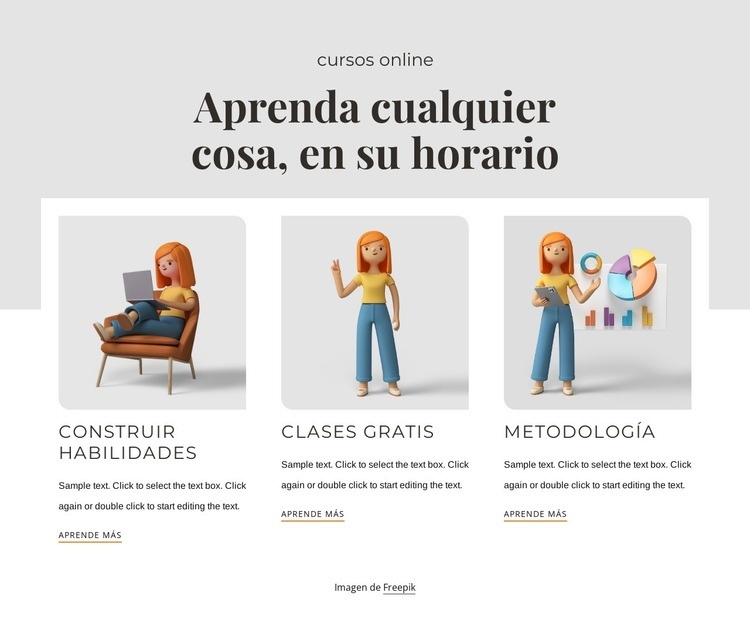 Aprende cualquier cosa Plantilla HTML5