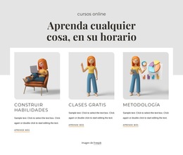 Aprende Cualquier Cosa: Plantilla De Sitio Web Sencilla