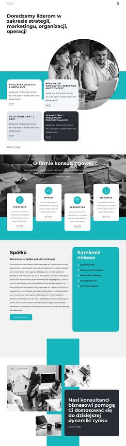 Skuteczne Strategie Dla Twojego Biznesu - Niestandardowy Szablon Joomla