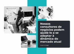 Nossos Consultores De Negócios - Online HTML Page Builder