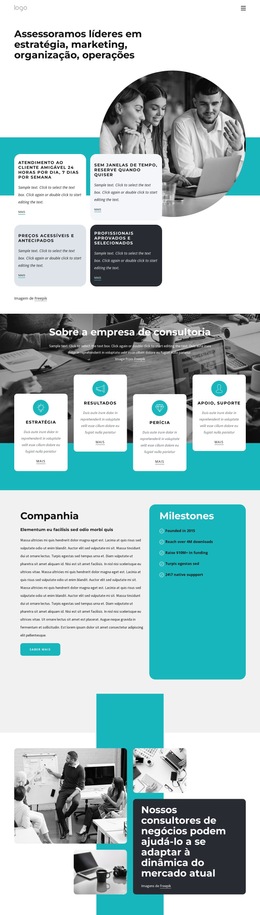 Estratégias Eficazes Para O Seu Negócio - Modelo De Design De Site