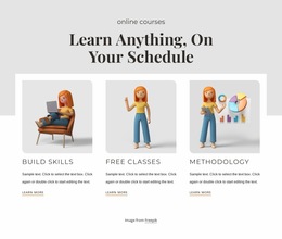 Learn Anything - Free Download Website Builder