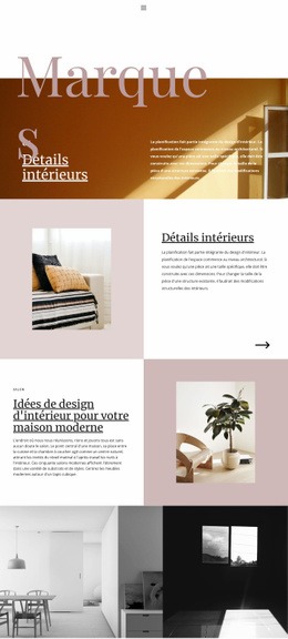 Maquette De Site Web Premium Pour Je Suis Architecte D'Intérieur