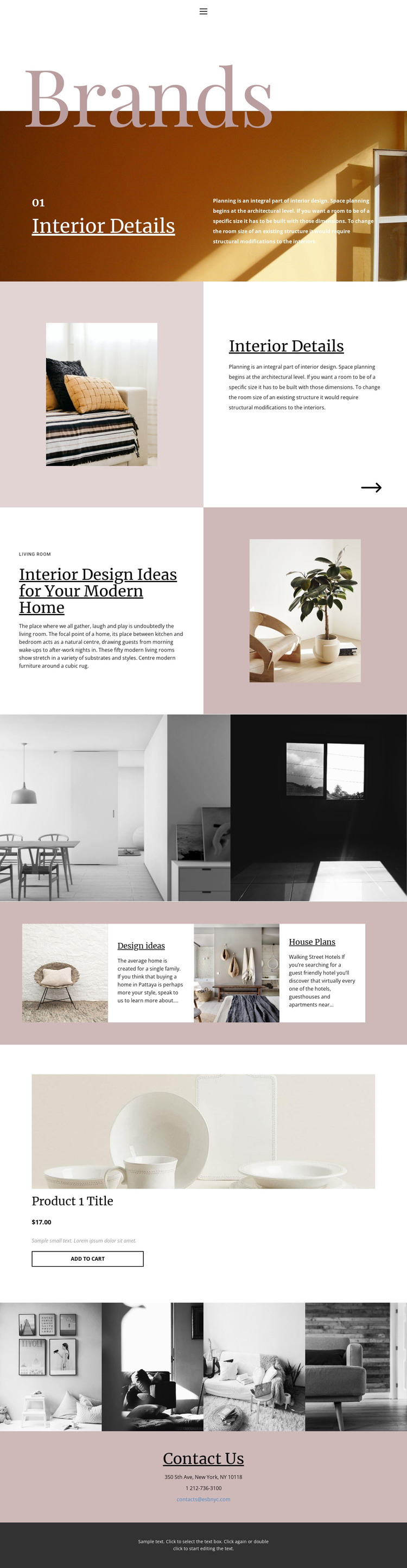 I am an interior designer HTML Template