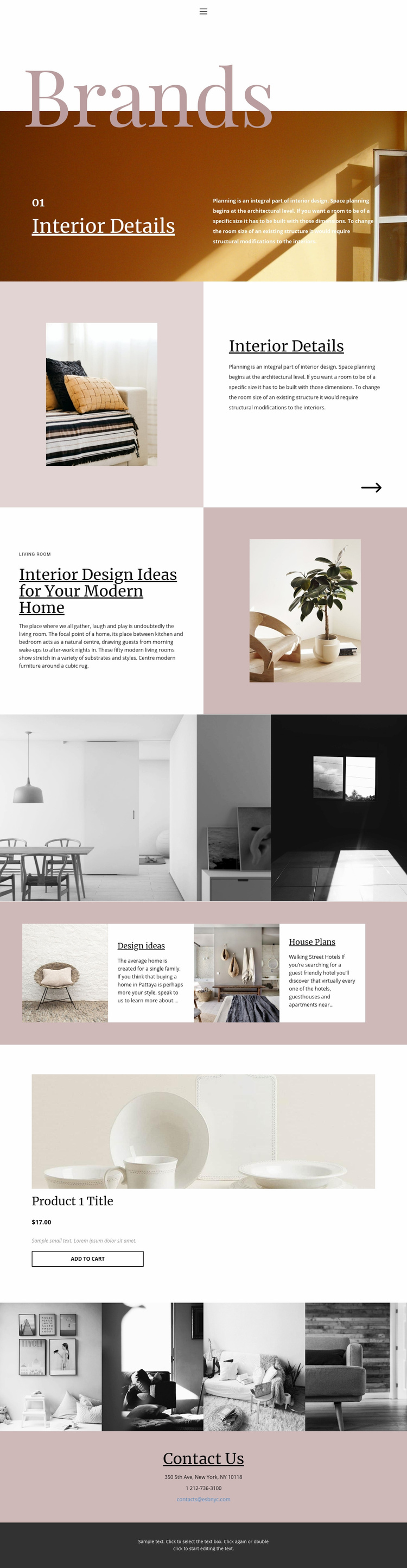 I am an interior designer Wix Template Alternative