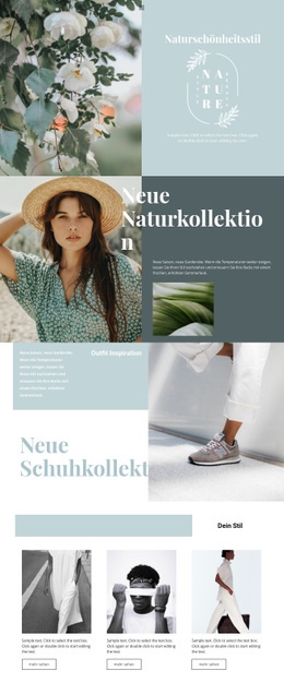 Natursammlung - Mehrzweck-Webdesign