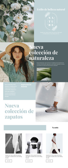 Colección Naturaleza: Plantilla De Página HTML