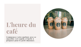 L'Heure Du Café - Modèle De Page De Destination