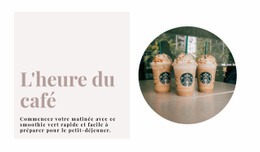 L'Heure Du Café : Modèle Créatif Polyvalent D'Une Page