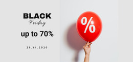 Black Friday Sale For All - Web Development Template