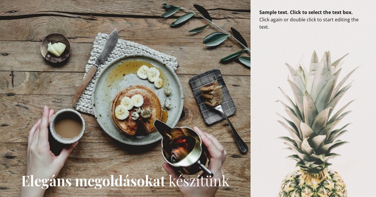 Elegáns megoldásokat készítünk CSS sablon