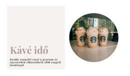 Kávé Idő - Céloldal Sablon