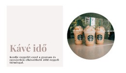 Kávé Idő Weboldal Tervezés