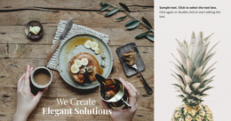 We Create Elegant Solutions - Free Template