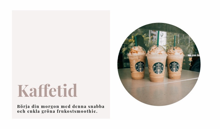 Kaffetid CSS -mall