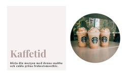 HTML-Webbplats För Kaffetid