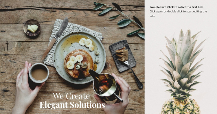 We create elegant solutions Web Page Design