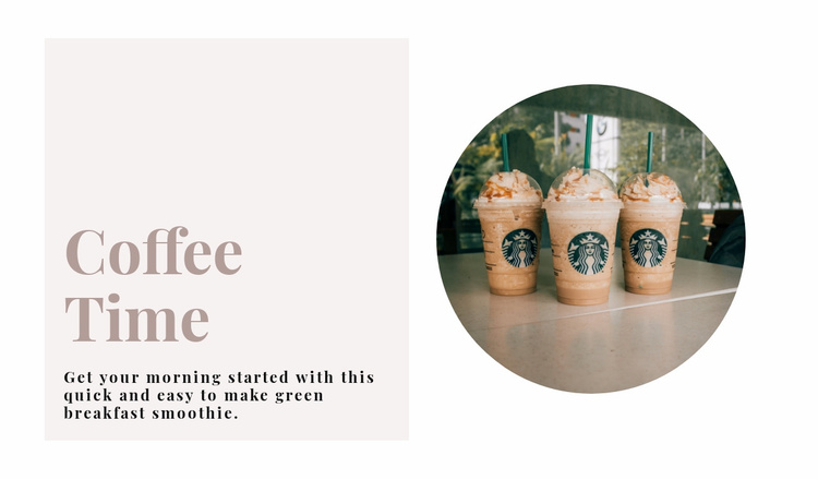 Coffee time Website Template