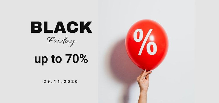 Black friday sale for all Wix Template Alternative