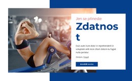 Fitness Centrum – Šablony Webových Stránek